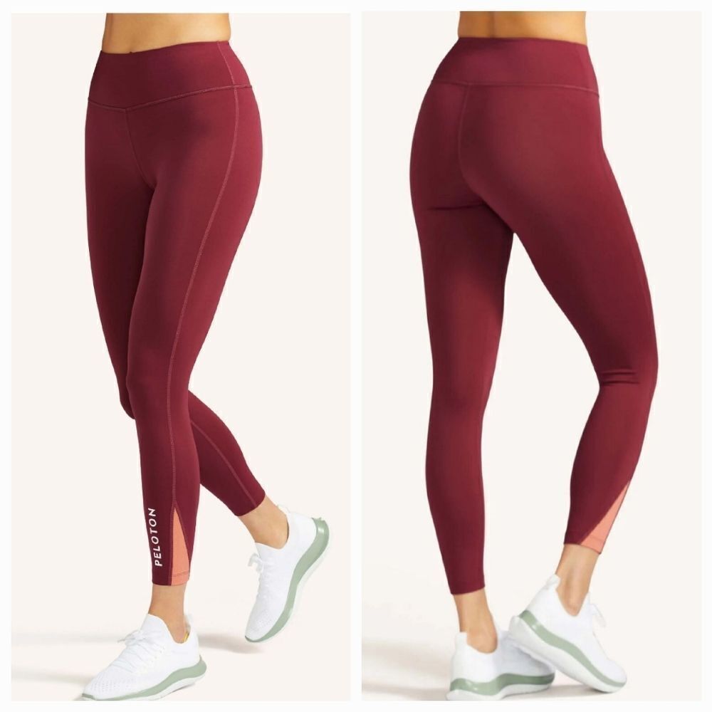 Nwt Peloton Women's Pink Move Mission Rib Insert Leggings Size Small